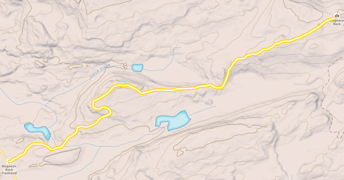 Map preview of Magnetic Rock Trail