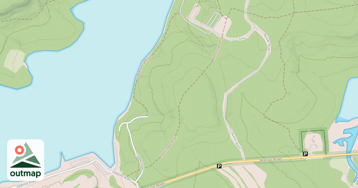 Map of Prince Gallitzin State Park Trails