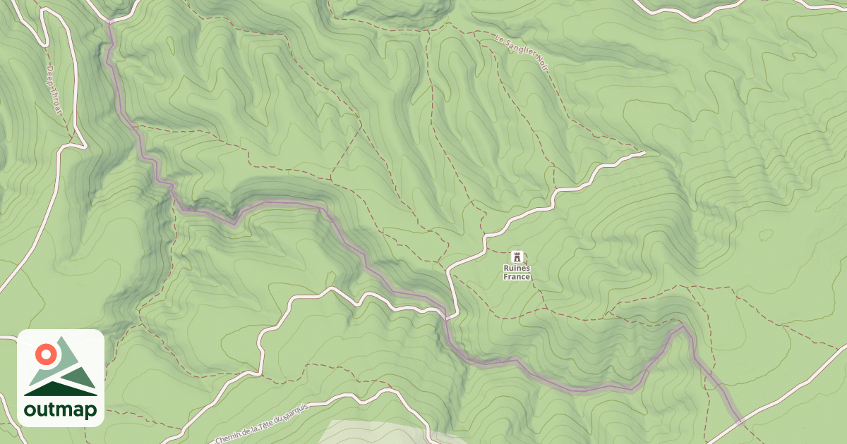 Map of Vallons de La Figuière