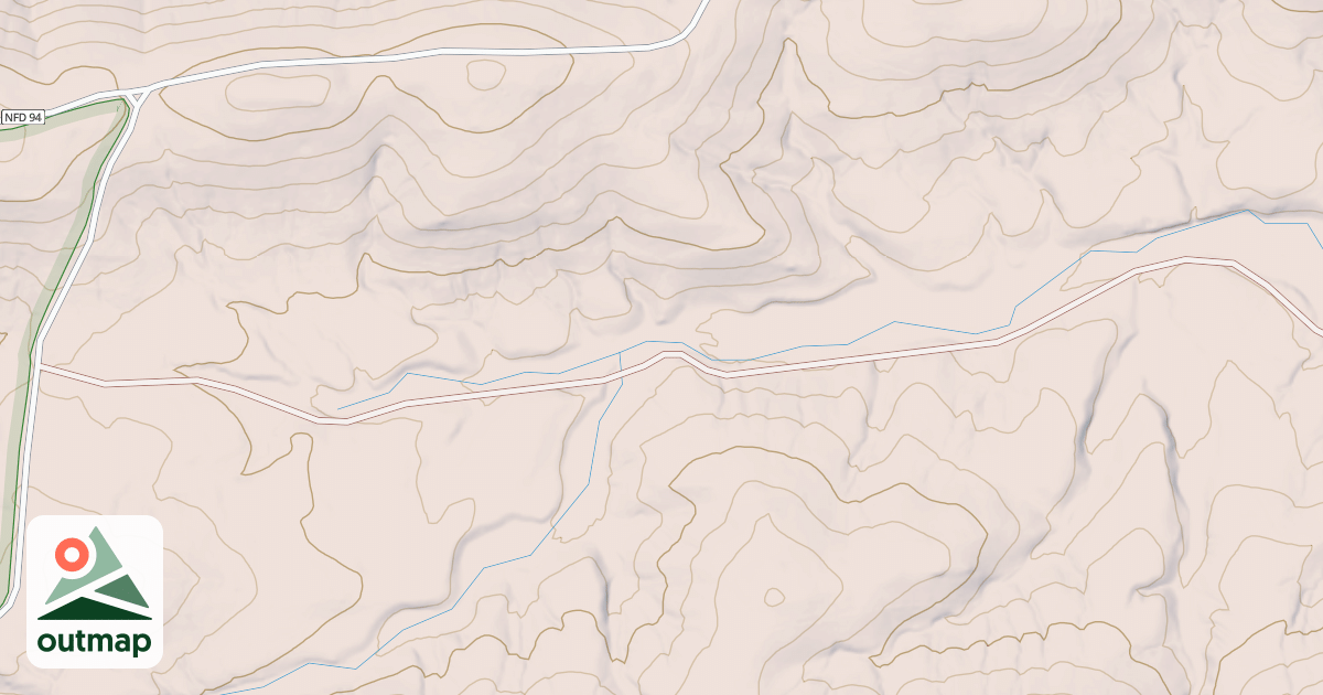 Map of NORTH FORK PINNACLE