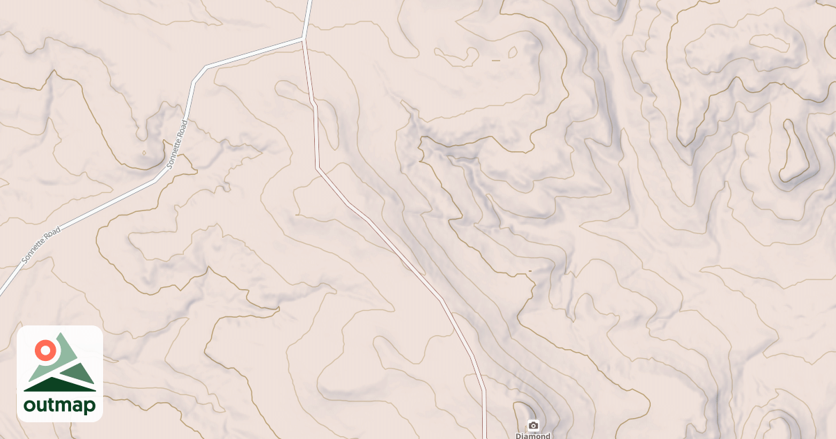 Map of DIAMOND BUTTE