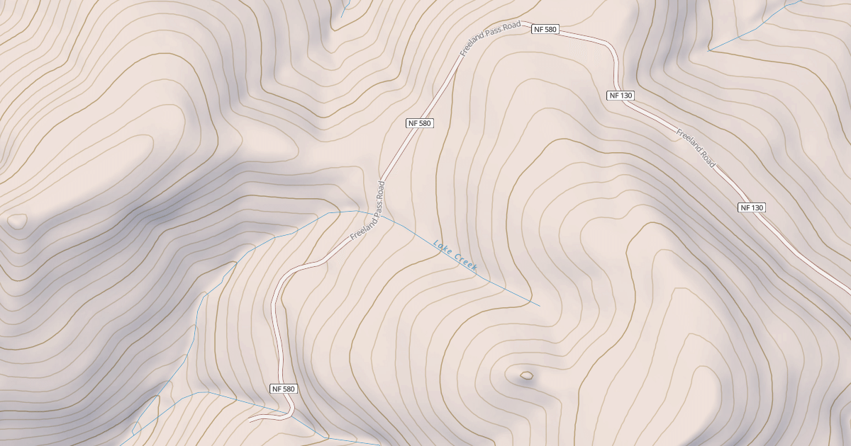 Map preview of FREELAND PASS