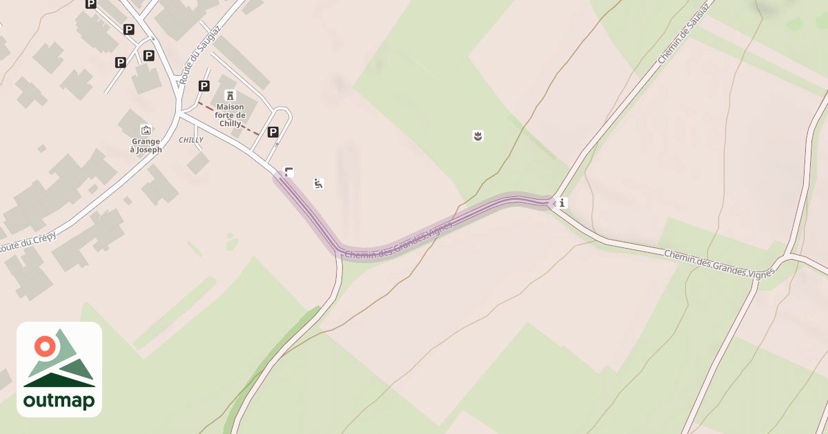 Map of Chemin des Grandes Vignes