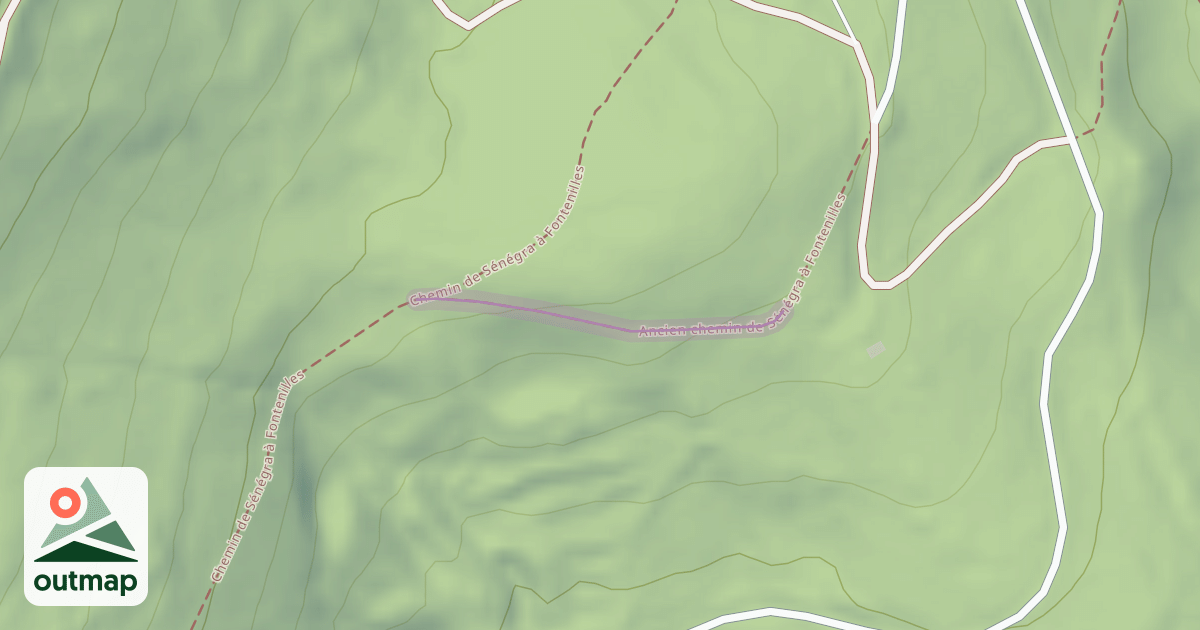 Map of Ancien chemin de Sénégra à Fontenilles