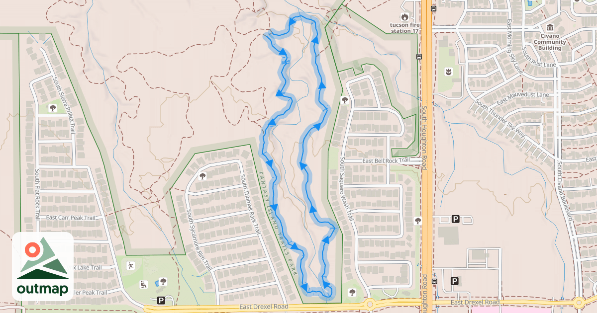 Map of Christmas Tree Loop
