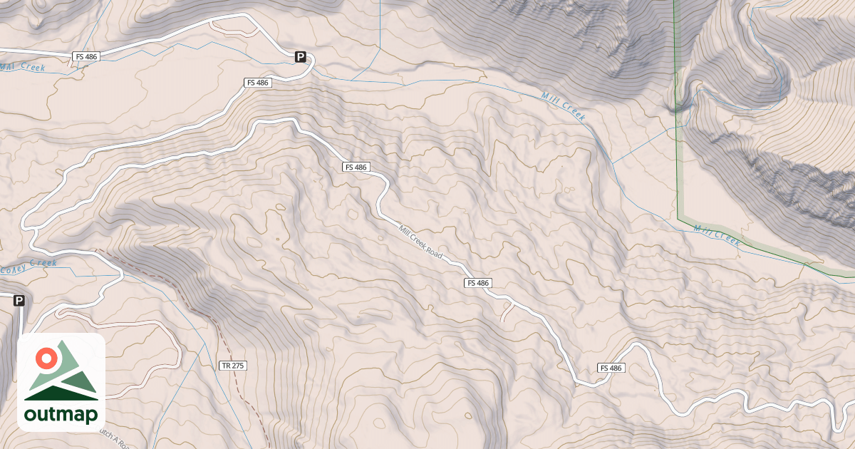 Map of MILL CREEK