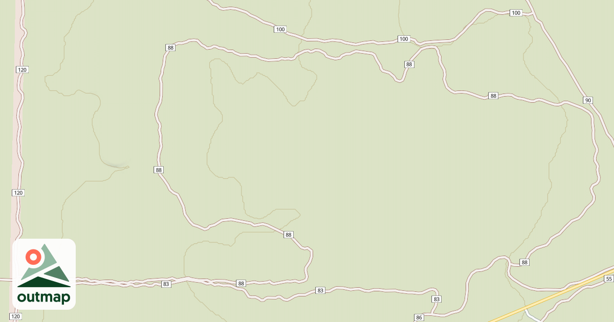Map of Millican Plateau Tr 88