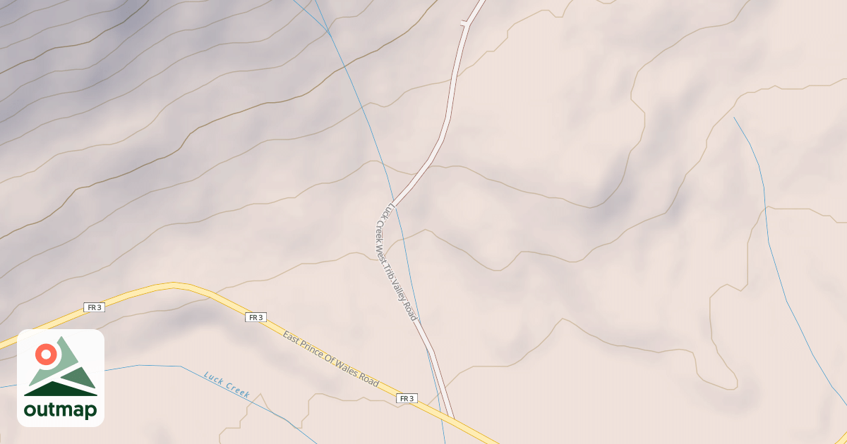 Map of LUCK CREEK WEST TRIB VALLEY