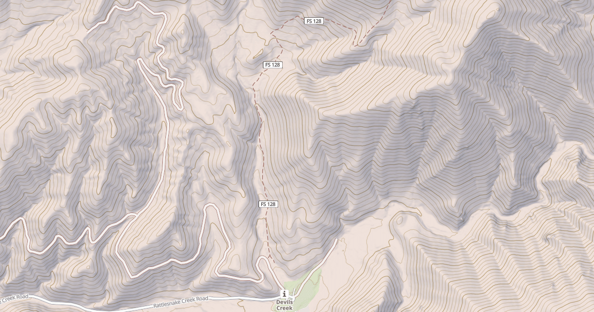 Map preview of Devils Creek