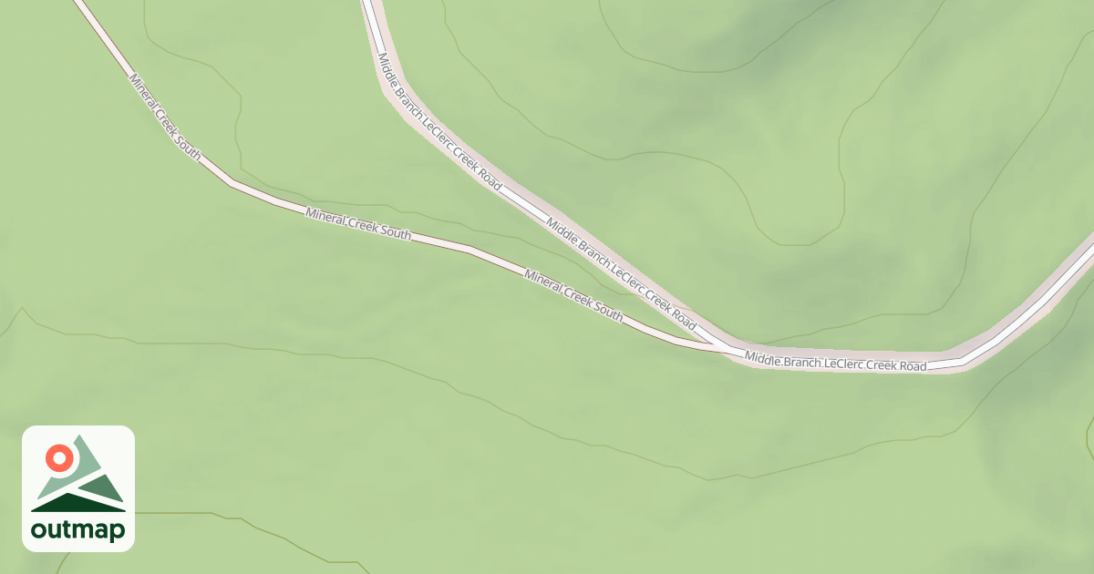 Map of MINERAL CREEK SOUTH