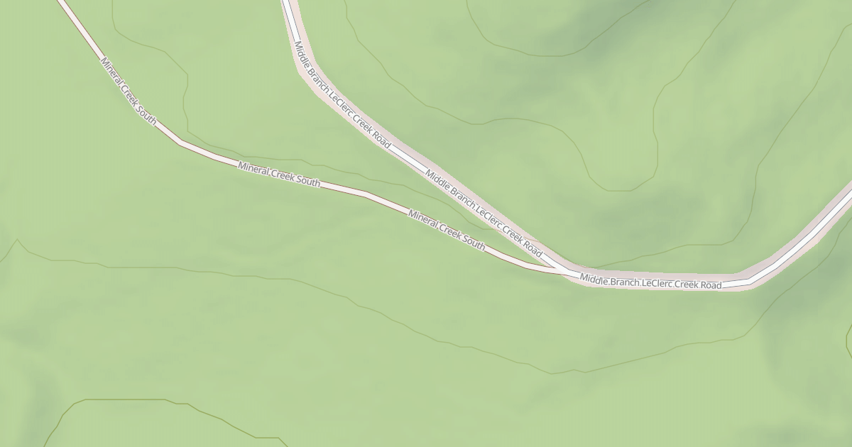 Map preview of MINERAL CREEK SOUTH