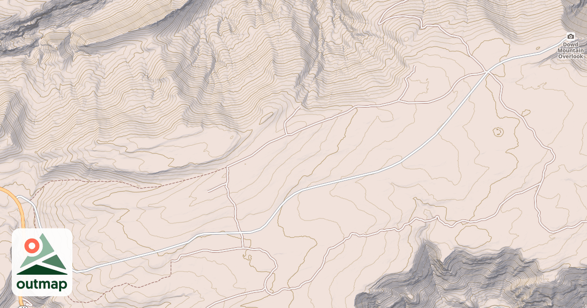 Map of DOWDS MOUNTAIN