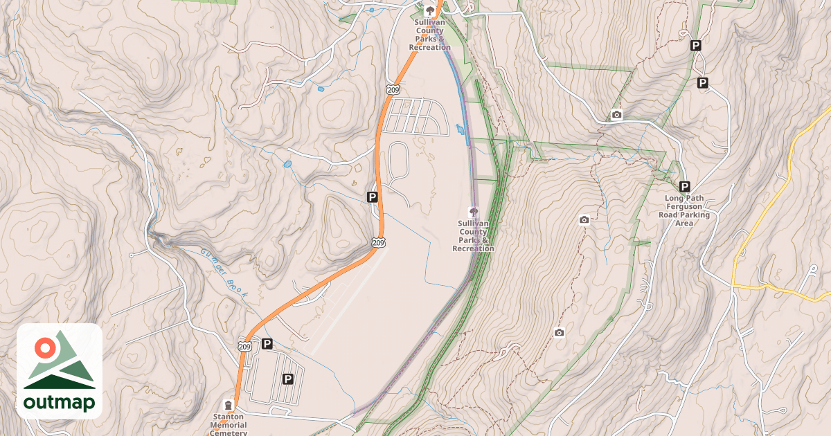 Map of D&H Canal Linear Park Towpath Trail