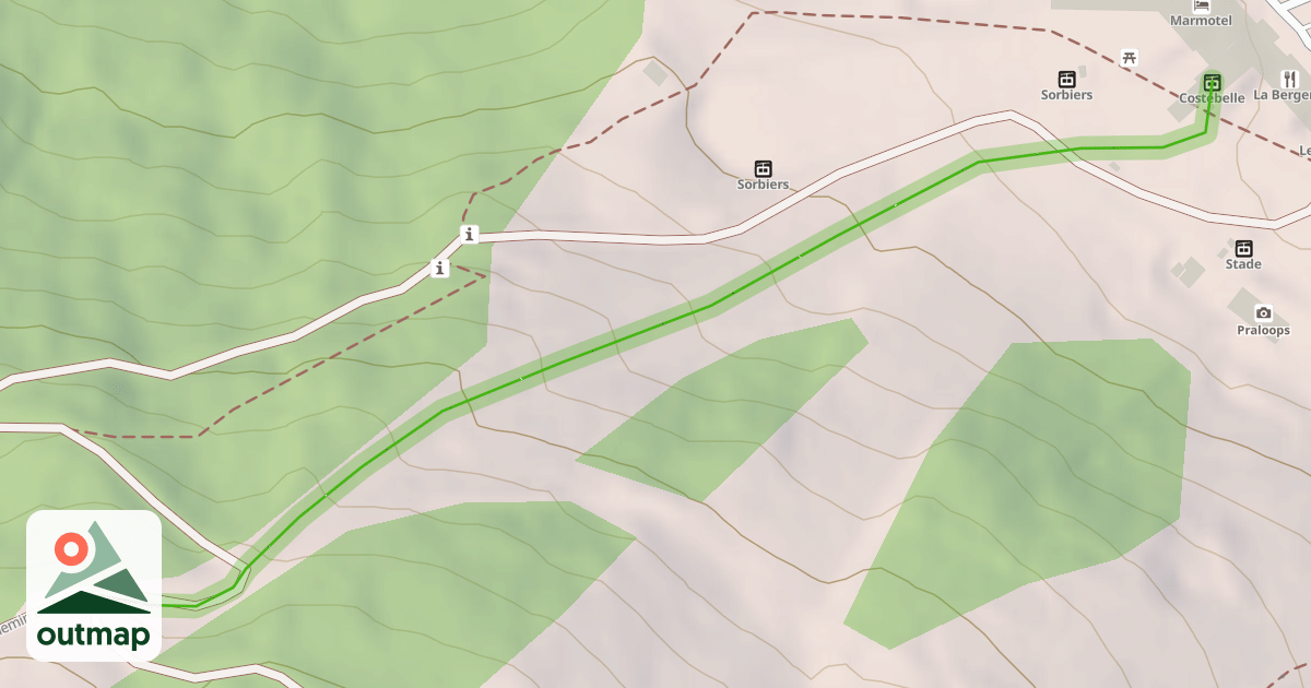 Map of Chemin du Bull