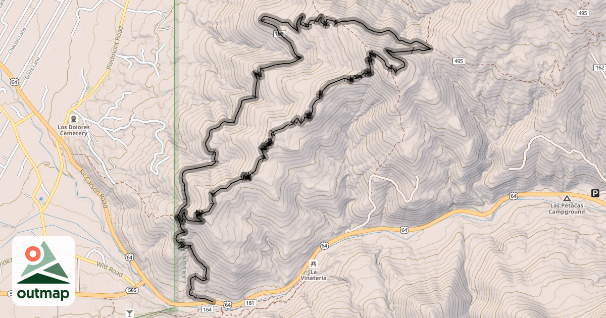 Map of Devisadero Loop Trail