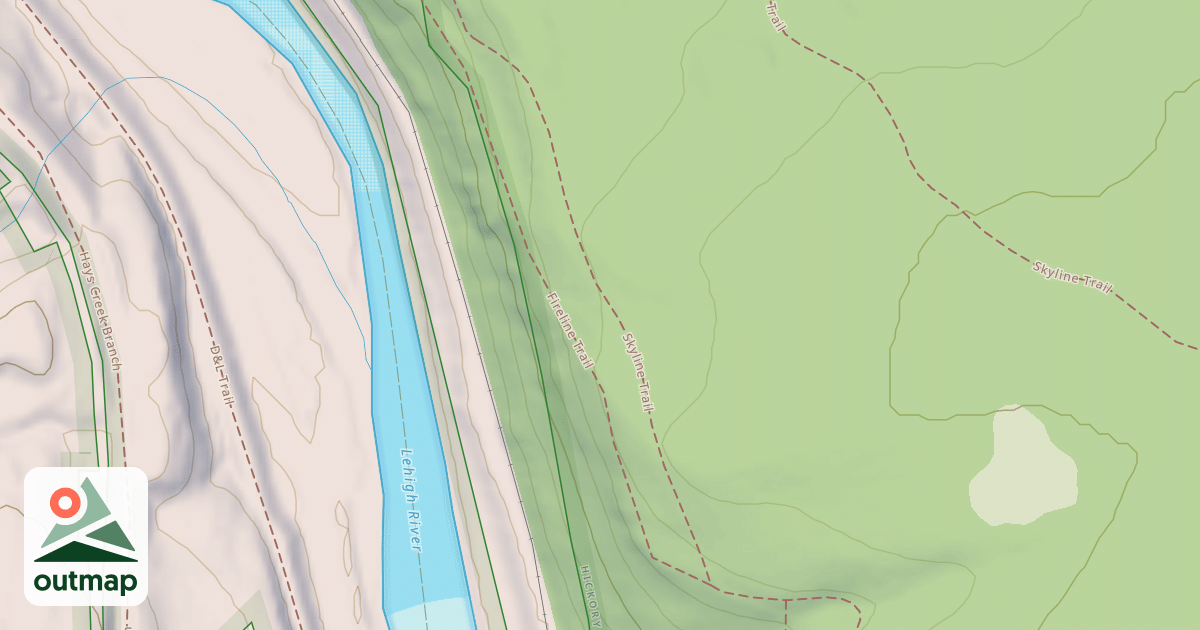 Map of Hickory Run State Park Trails