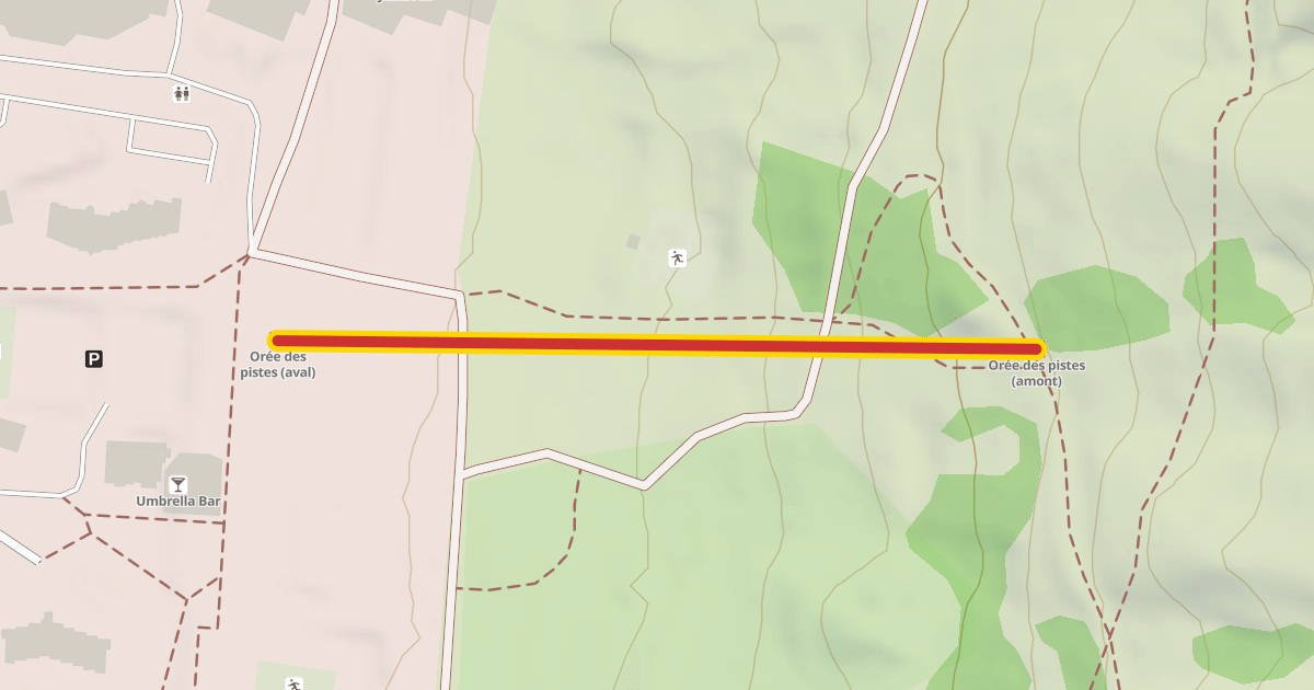 Map preview of Orée des pistes