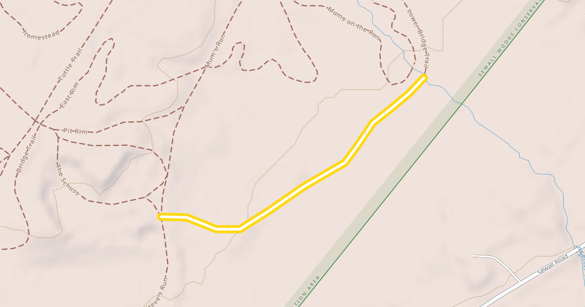 Map preview of Lower Bridge Trail