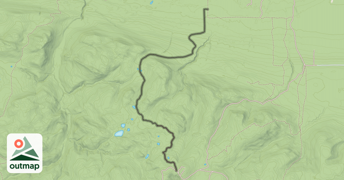 Map of Ch. Keith Coffin ou Route blanche