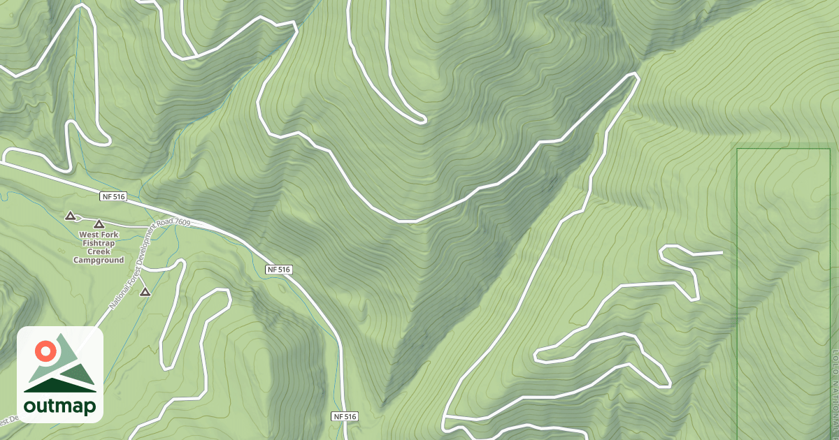 Map of DAISY SHALE CREEK