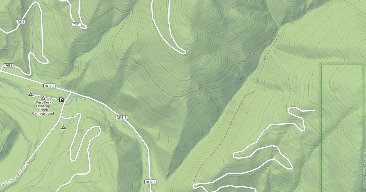 Map preview of DAISY SHALE CREEK