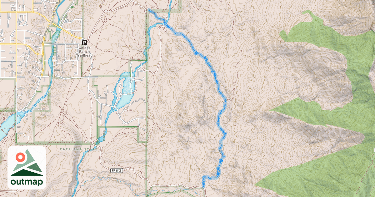 Map of Baby Jesus Trail
