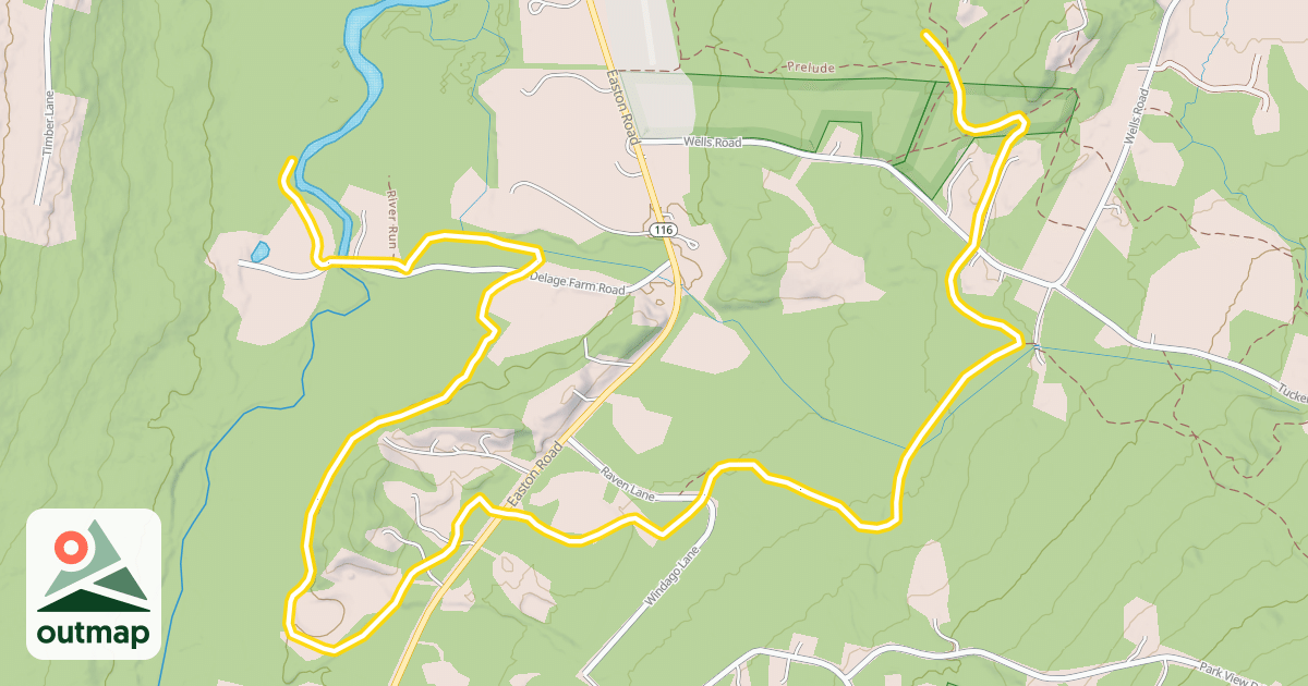 Map of Ham Branch Trail