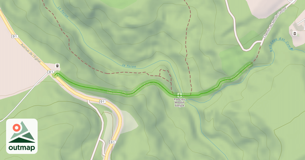 Map of Chemin du Moulin Gorjux
