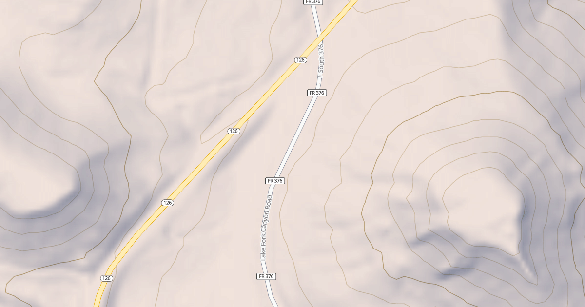 Map preview of LAKE FORK CANYON