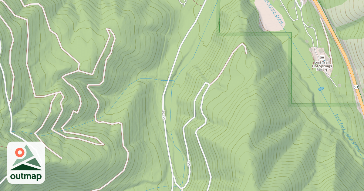 Map of (FDR) WEST FORK CAMP CREEK