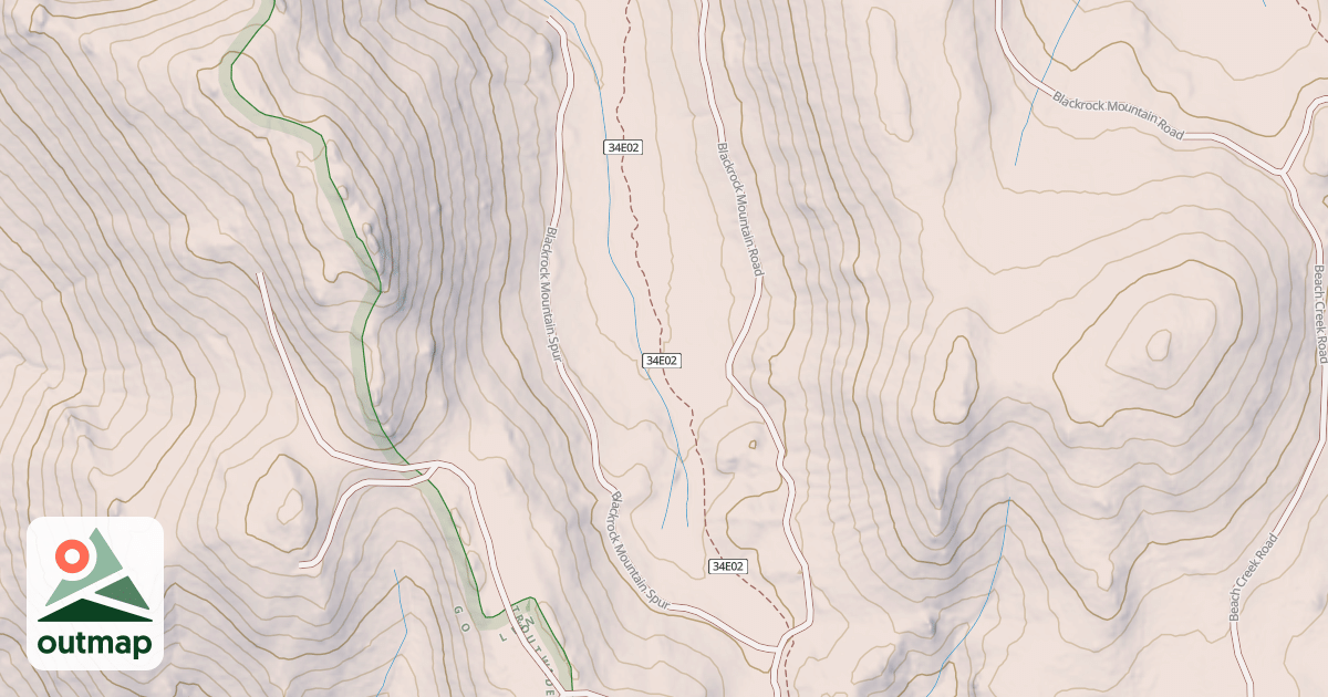 Map of BLACKROCK MTN.