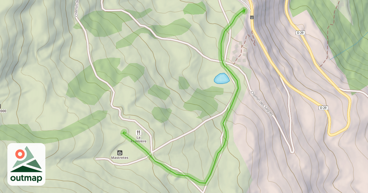 Map of Les Eyssalps