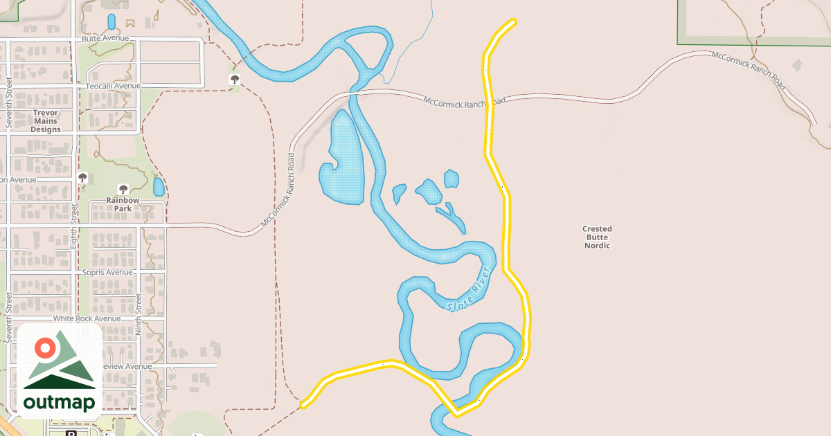 Map of Tony's Trail
