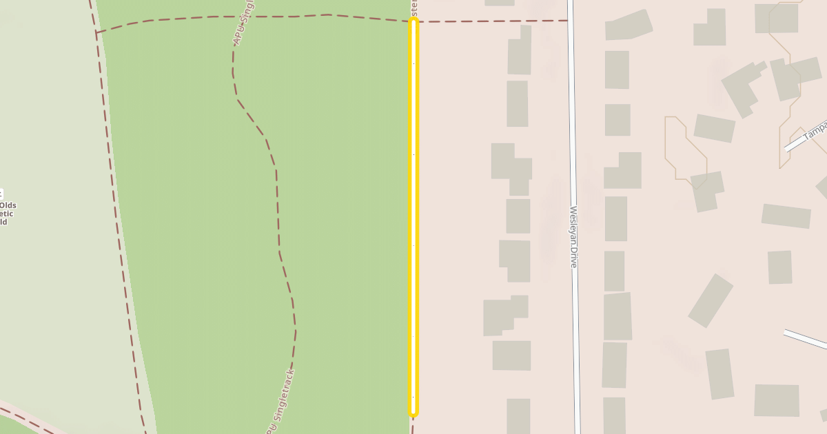 Map preview of Chester Creek Connector