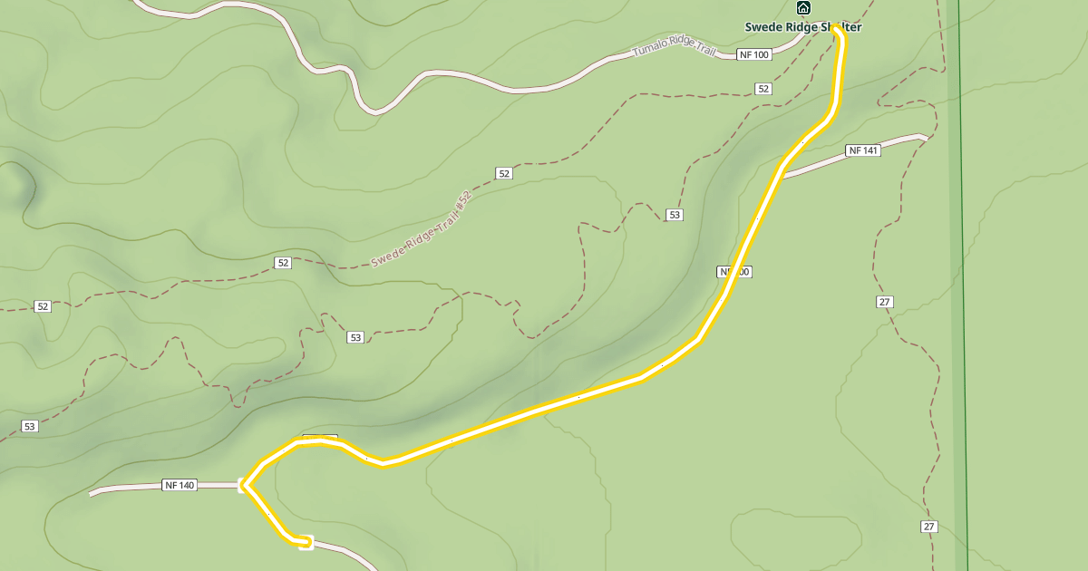 Map preview of Forest Road 4615-100