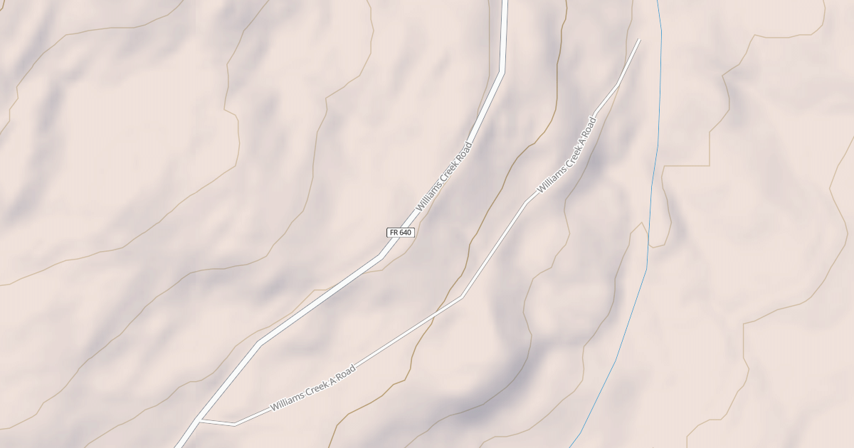 Map preview of WILLIAMS CRK A
