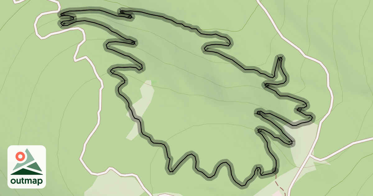 Map of Bottoms Up Trail