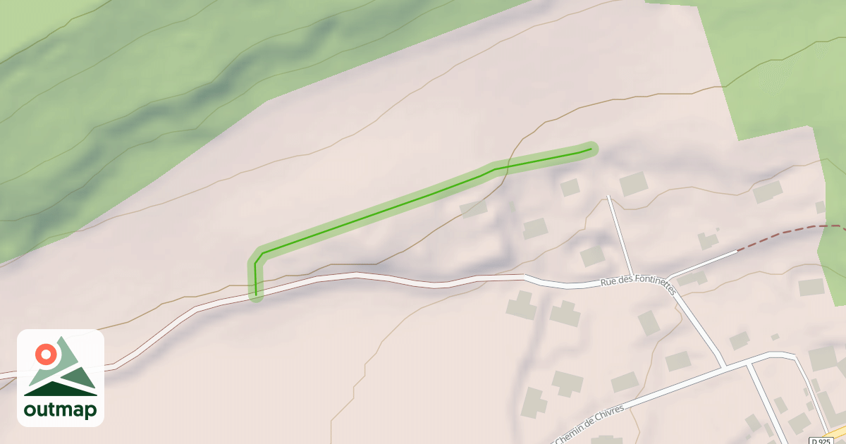 Map of Chemin dit des Rahauts
