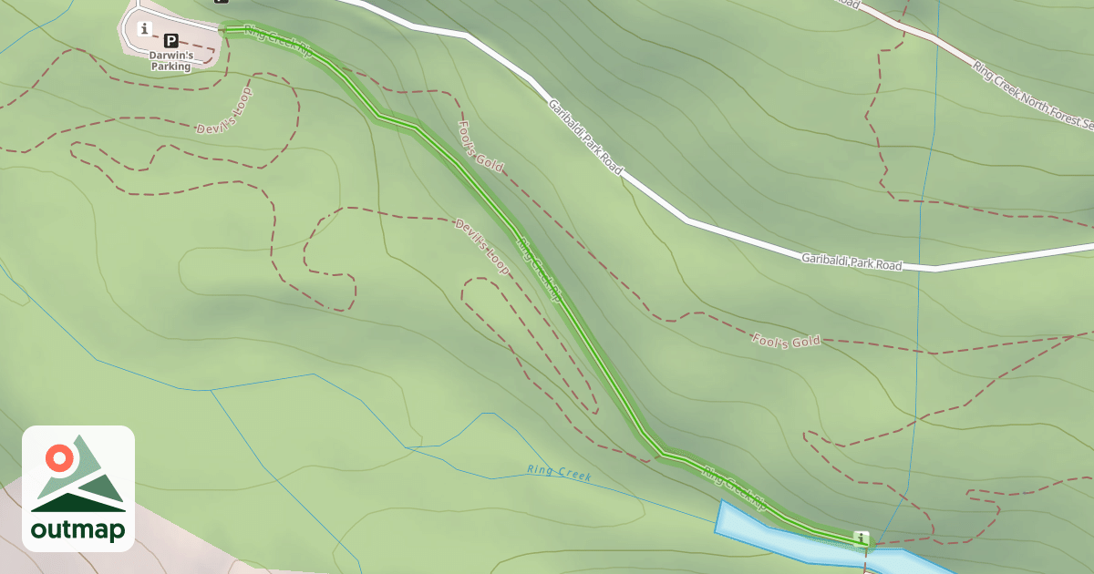 Map of Ring Creek Rip