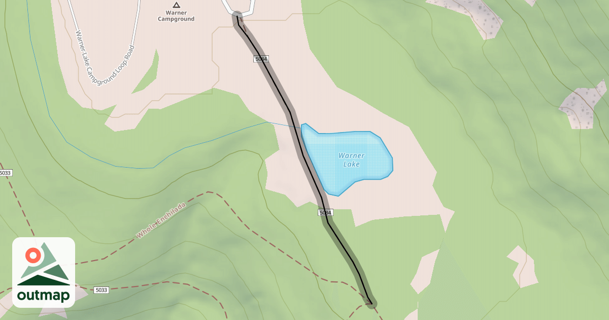 Map of Warner Campground Trail