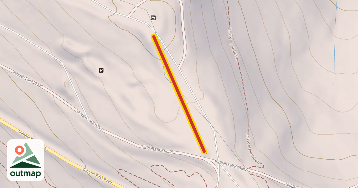 Map of Saddle Horn
