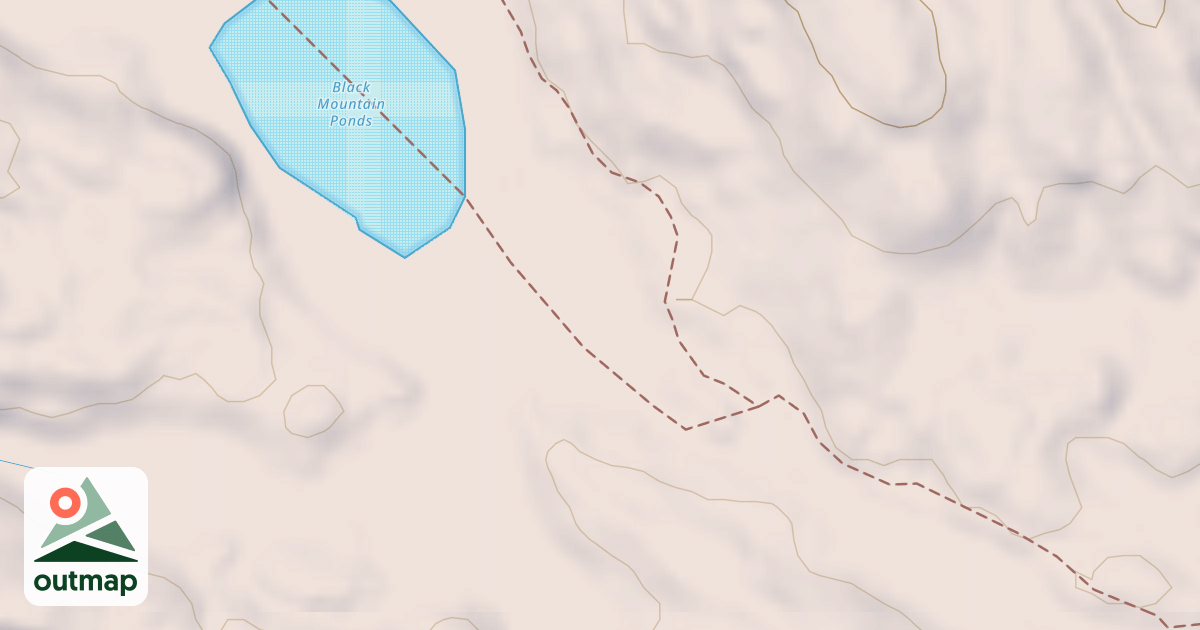 Map of Black Mountain Pond Snowmobile Trail