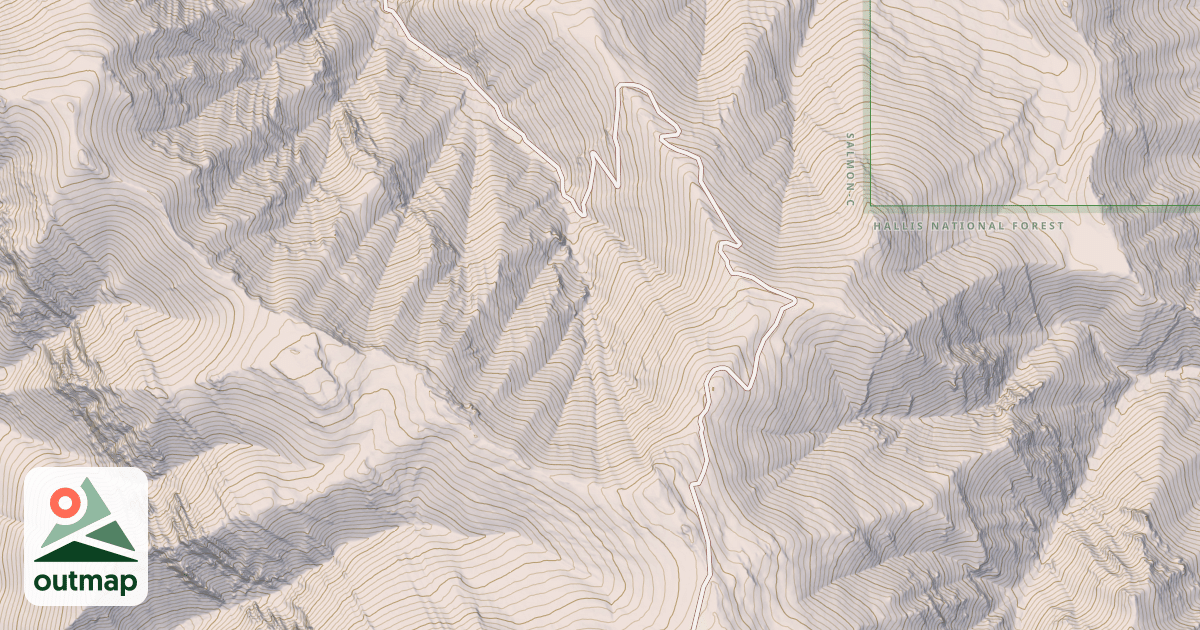 Map of Jumpoff Peak