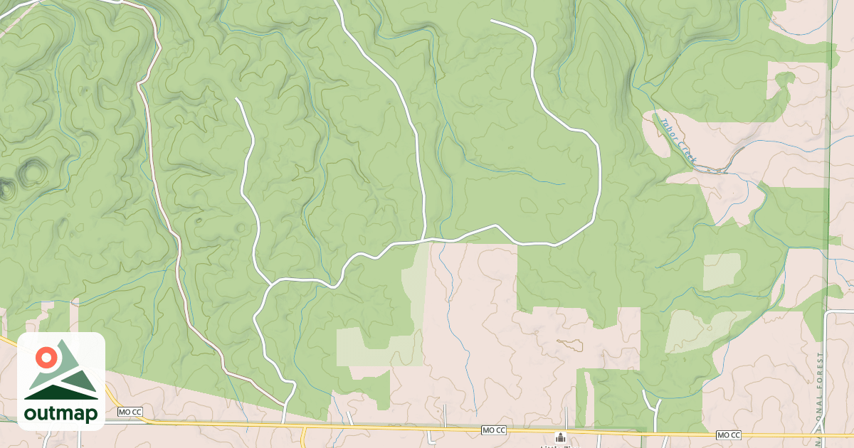 Map of HARDSHELL CHURCH