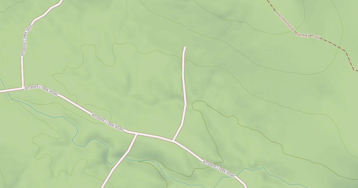 Map preview of ARRASTRE CREEK SPUR