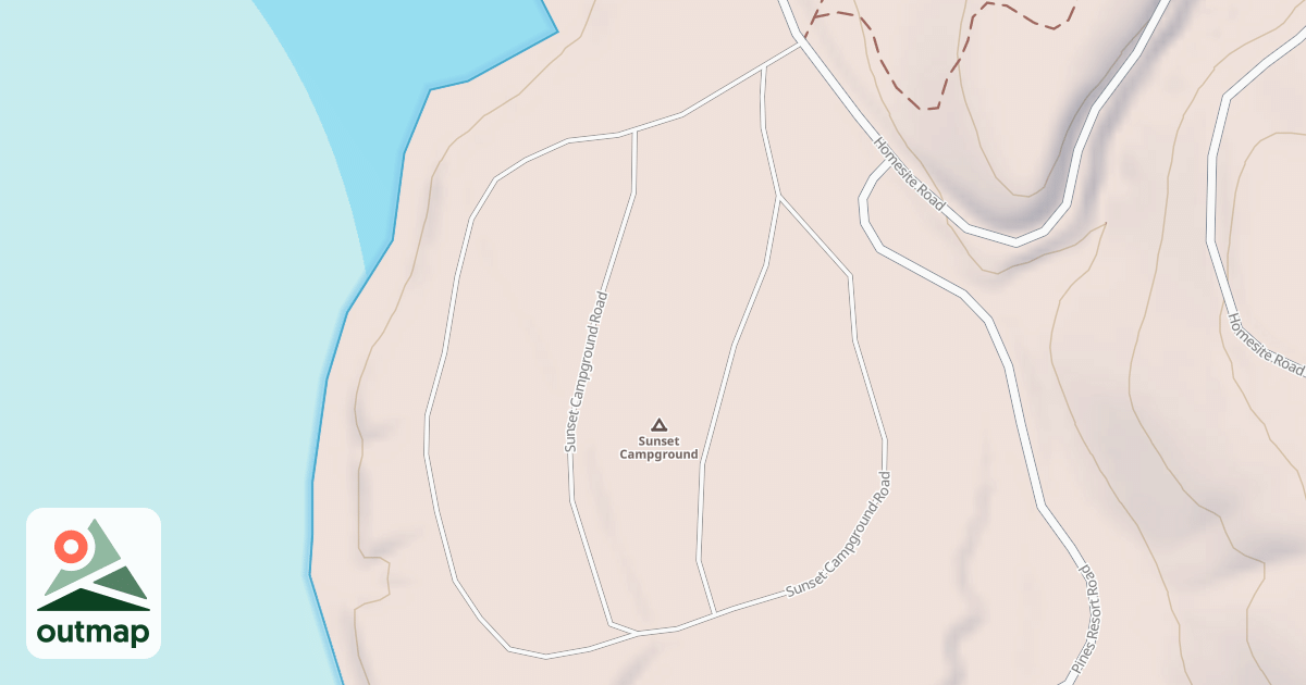 Map of SUNSET CAMPGROUND