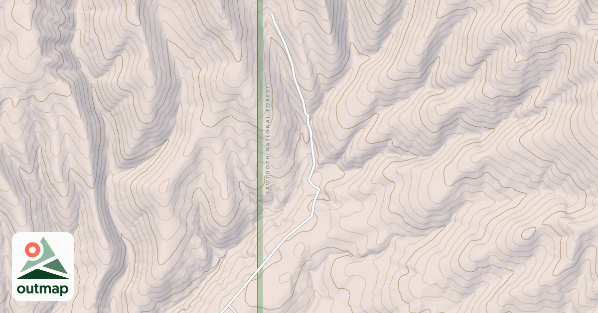 Map of ANTELOPE SPRING