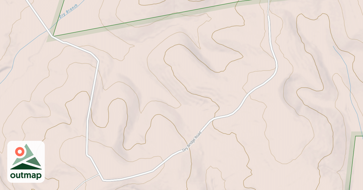 Map of DRY BRANCH A
