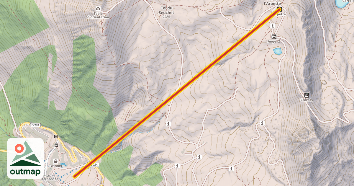 Map of Arpette