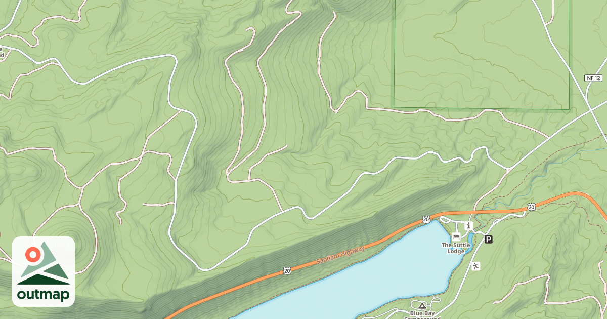 Map of ROUND LAKE